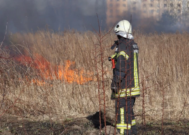 Vakar dzēsti deviņi kūlas ugunsgrēki
