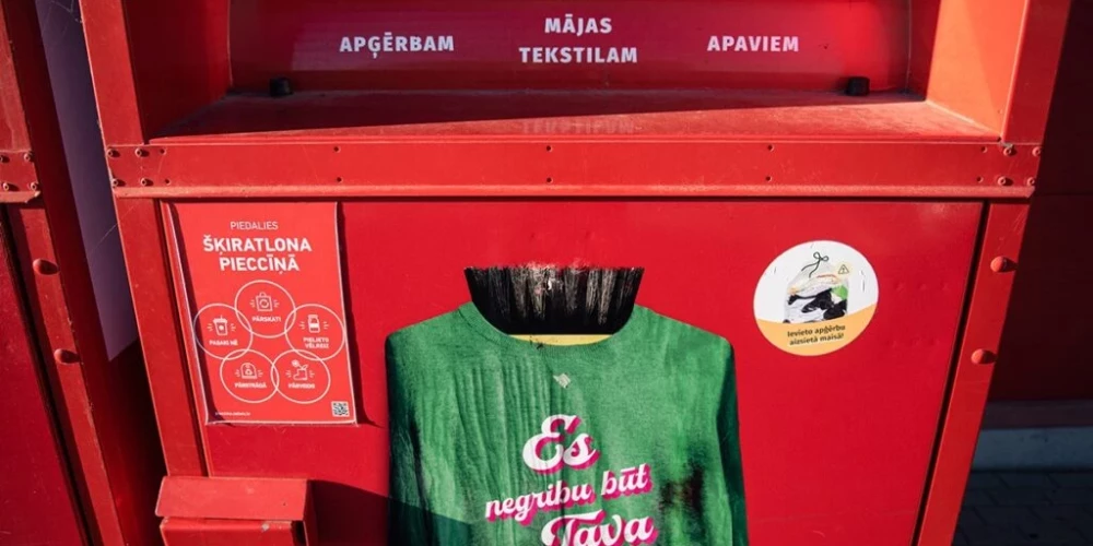 Inčukalna pagastā un Siguldā izvietoti trīs papildu konteineri tekstila šķirošanai.