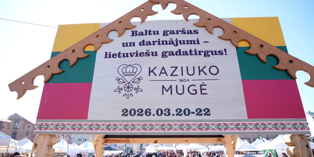 Lietuviešu "Kaziukas gadatirgus" Rīgas Centrāltirgū Benjamiņas laukumā.