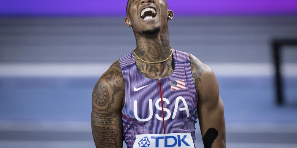ASV sportists Džordans Entonijs piektdien Toruņā pasaules čempionātā vieglatlētikā telpās izcīnīja zelta medaļu 60 metru sprintā.