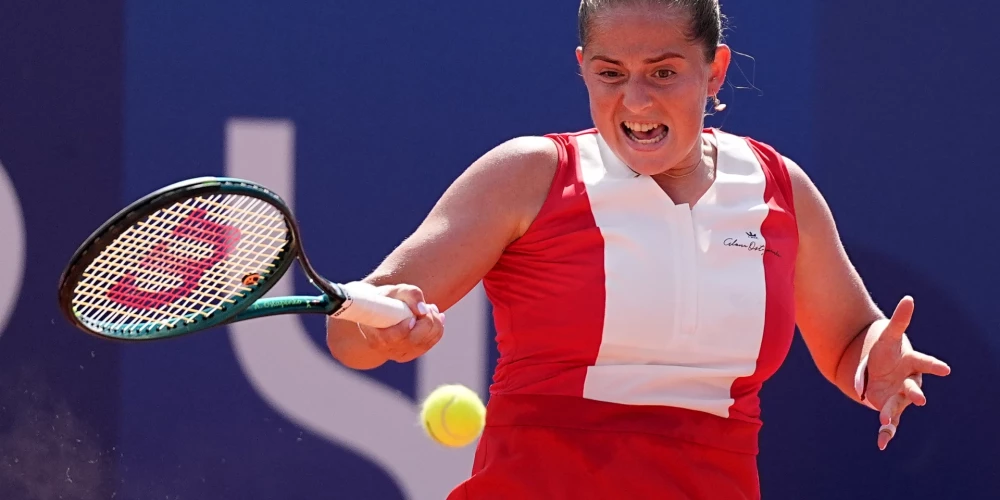 Latvijas tenisiste Aļona Ostapenko.