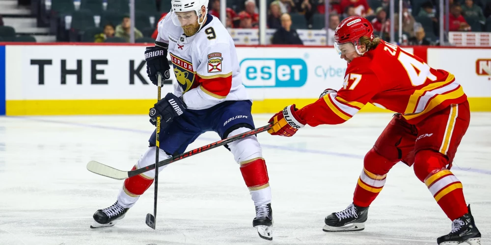 "Panthers" viesos ar 1:4 (0:0, 0:2, 1:2) piekāpās Kalgari "Flames".