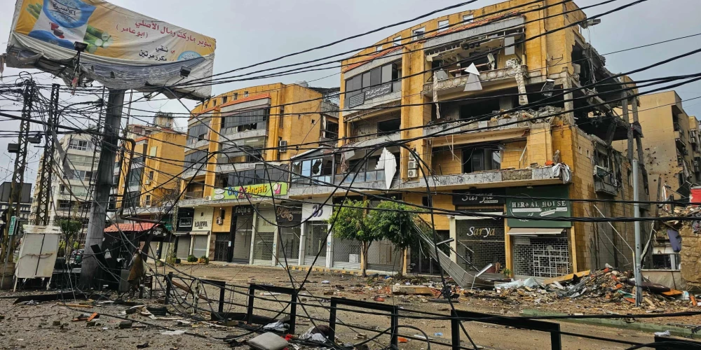 Beirūta pēc uzbrukumiem 2026. gada 21. martā.