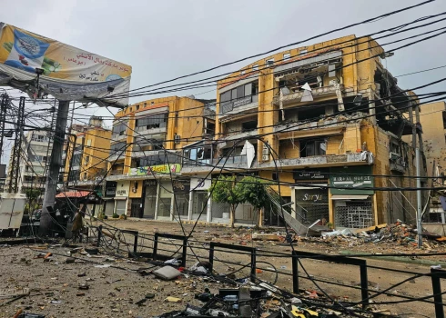 Beirūta pēc uzbrukumiem 2026. gada 21. martā.