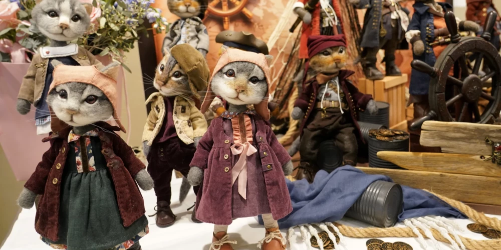 Otrā starptautiskā autorleļļu izstāde "Doll’Arte" konferenču zālē "Bellevue Park Hotel Riga".