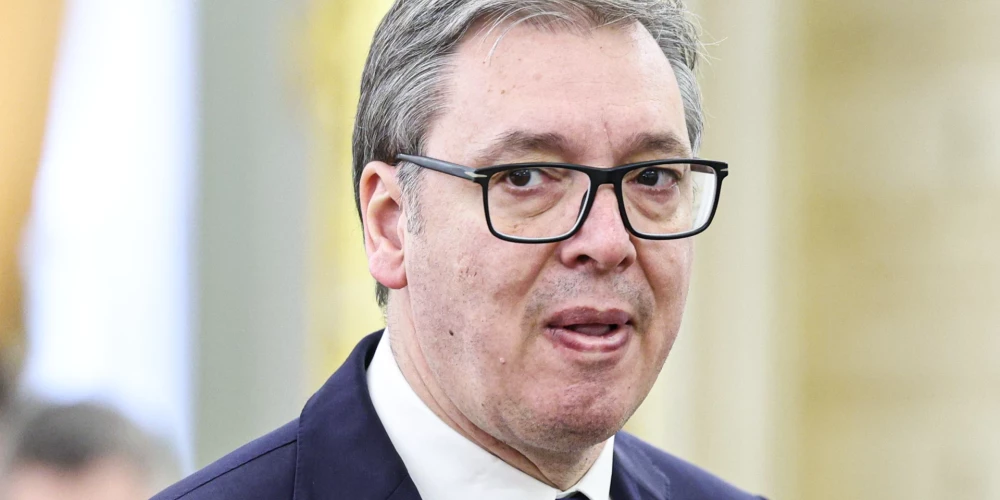 Serbijas prezidents Aleksandars Vučičs.