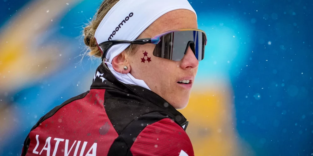Latvijas biatloniste Baiba Bendika.