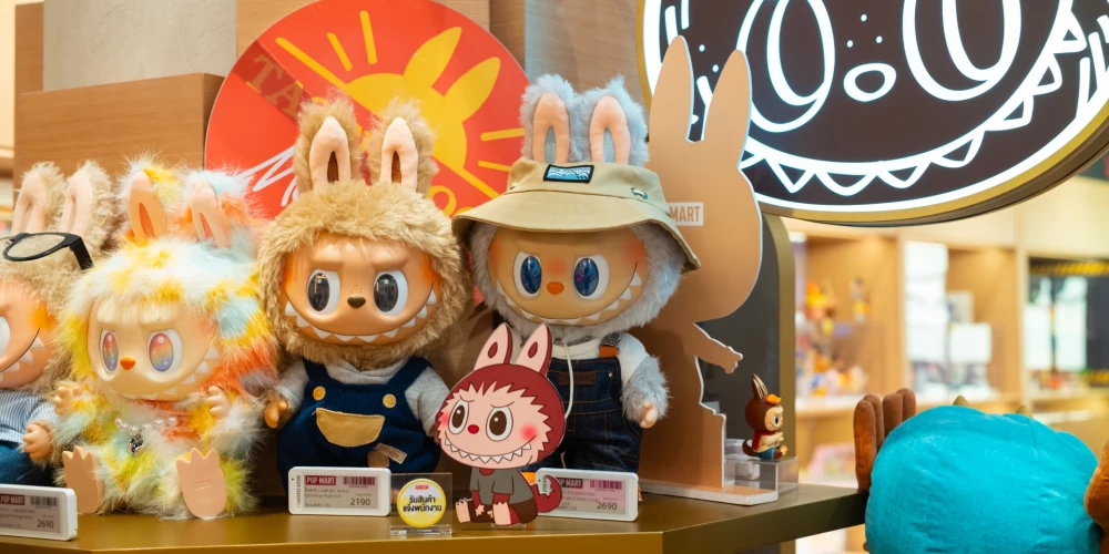 "Pop Mart" veikals Bangkokā.