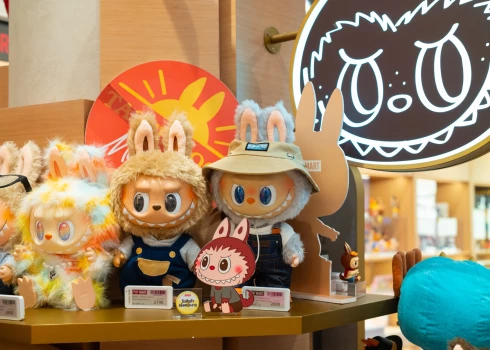 "Pop Mart" veikals Bangkokā.