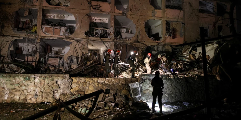 Postījumu vietā Dimonā Izraēlas dienvidos.