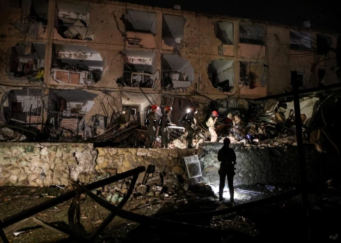 Postījumu vietā Dimonā Izraēlas dienvidos.