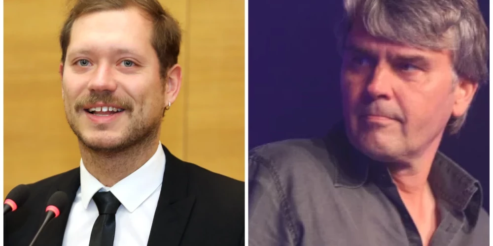 Sociālajos tīklos sakašķējušies mūziķi - Ralfs Eilands un Ainars Mielavs.