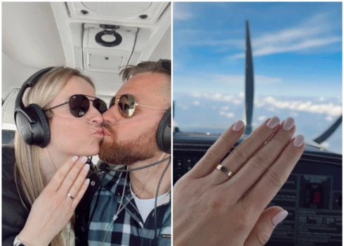 Bildinājumu debesīs saņēmusi Latvijas kamaniņu braucēja Elīza Tīruma.