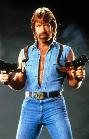 Čaks Noriss 1985. gadā.