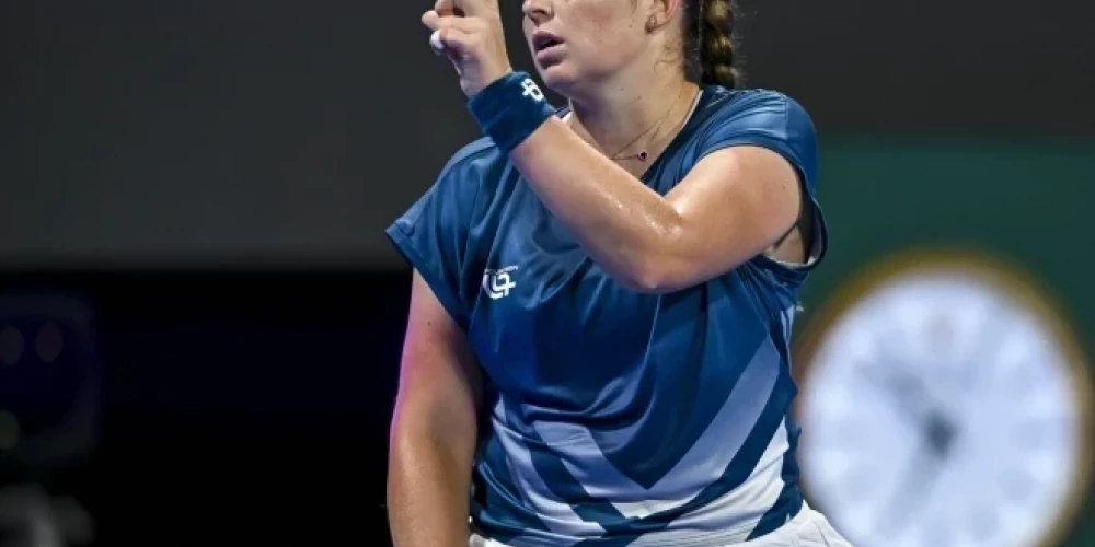 Latvijas tenisa zvaigzne Aļona Ostapenko ar Baptisti līdz šim nebija spēlējusi.