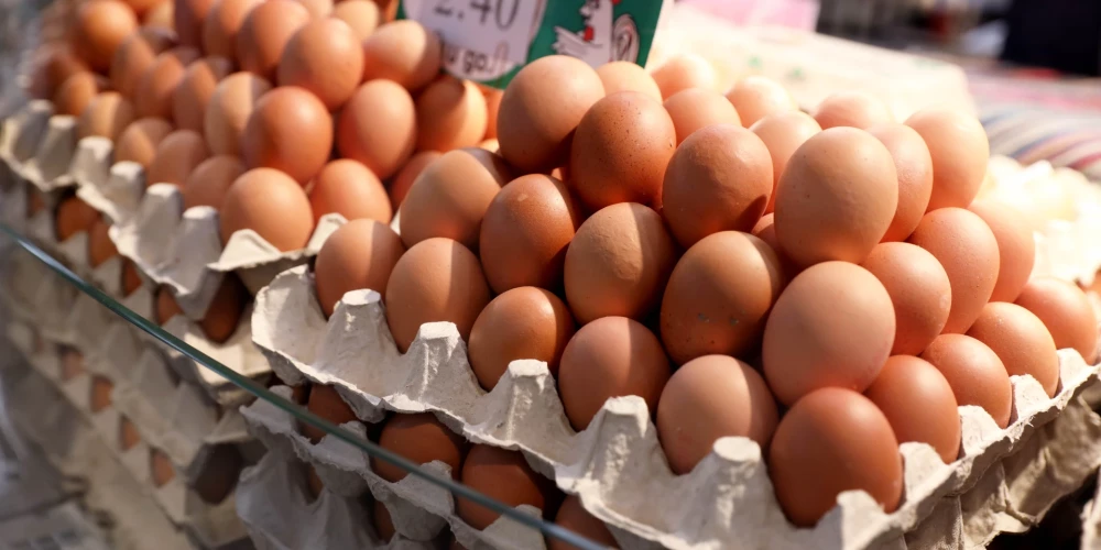 Latvijas veikalos brūnās olas ir vietējo vistu dētās, bet baltās - importa.
