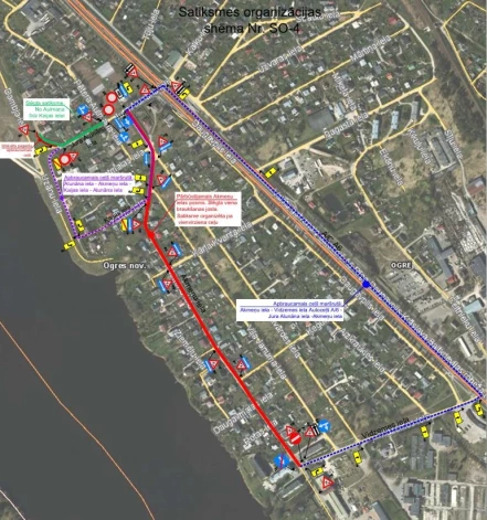 No 25. marta būs satiksmes organizācijas izmaiņas Jura Alunāna ielā Ogrē.