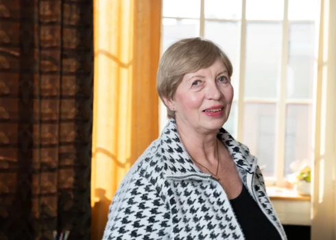 Bijusī Saeimas priekšsēdētāja Kārina Pētersone.