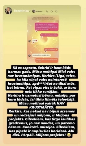 Liene izteicienus neizvēlas.