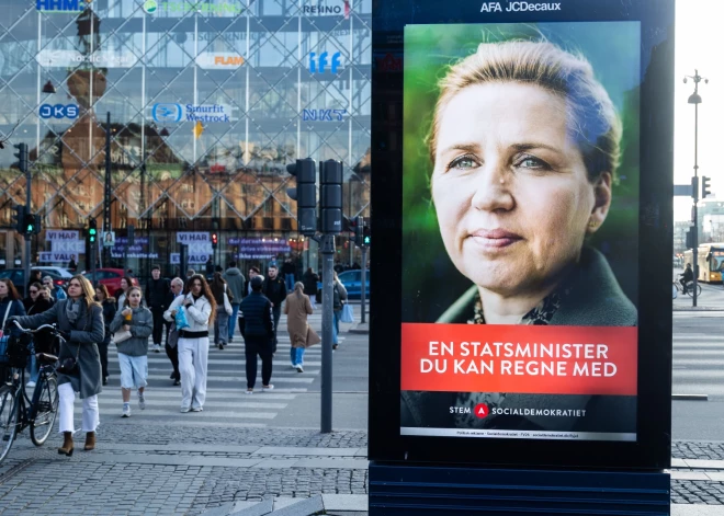 Dānijas premjeres Fredriksenas bloks uzvar parlamenta vēlēšanās, kad saasinājušās attiecības ar ASV
