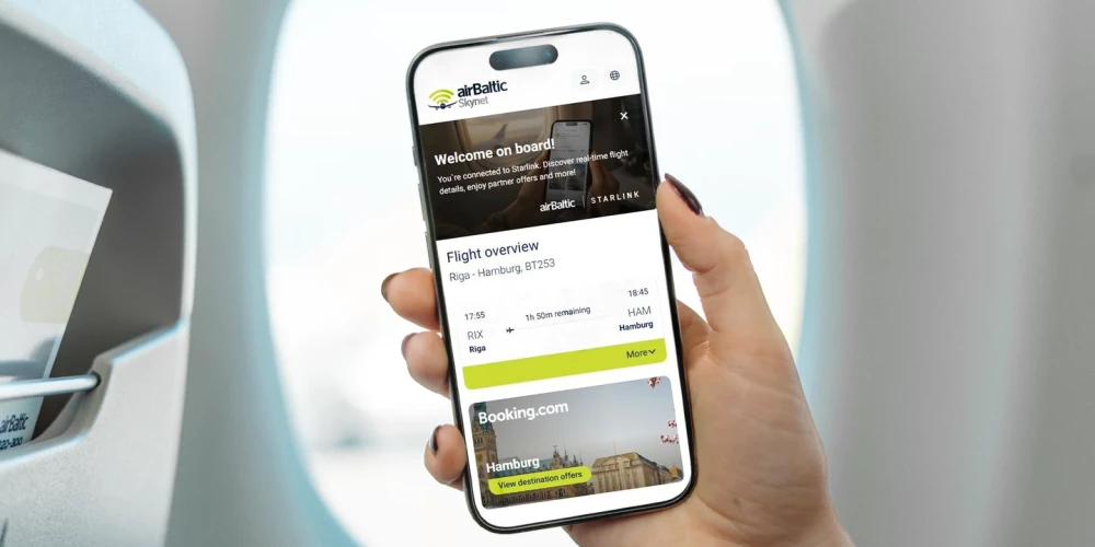 "airBaltic" reisos parādīsies jauns komforts pasažieriem. 