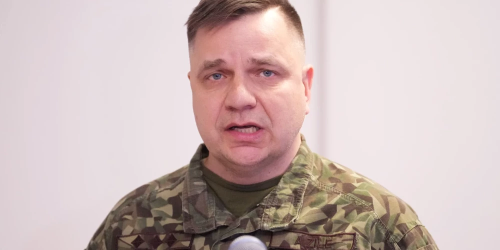 Krīzes vadības centra vadītājs pulkvedis Arvis Zīle.
