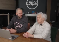 Šova "Ģimene burkā" dalībnieka Viestura Koha vecmamma kritiski izsakās par vedeklas vēlmi palielināt krūtis