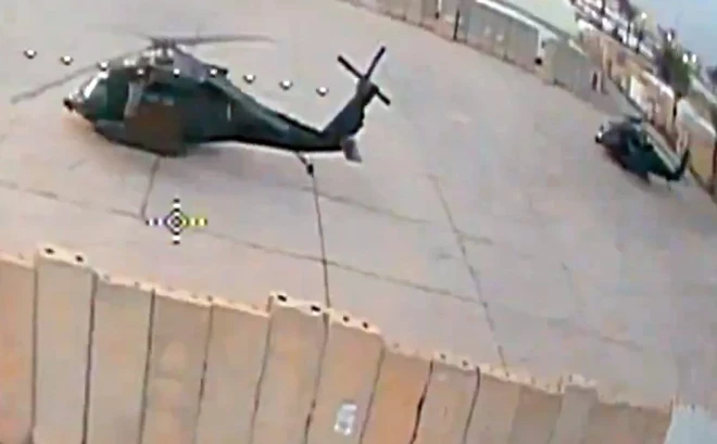 Irānas atbalstītāju grupas Irākā, izmantojot FPV dronus, iznīcināja 60M "Black Hawk" helikopteru.