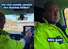 Ekrānuzņēmumi no Valsts policijas video