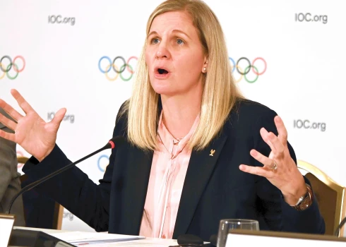 Starptautiskās Olimpiskās komitejas (SOK) prezidente Kirstija Koventrija