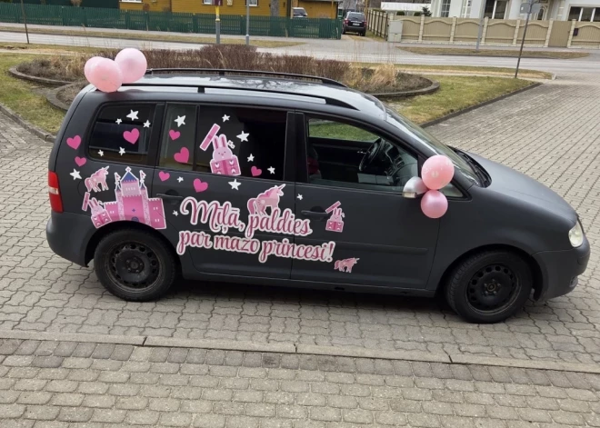 "Спасибо за маленькую принцессу!" Жителей Вентспилса растрогал жест молодого отца