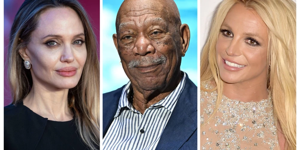 Andželina Džolija, Morgans Frīmens un Britnija Spīrsa.