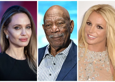 Andželina Džolija, Morgans Frīmens un Britnija Spīrsa.