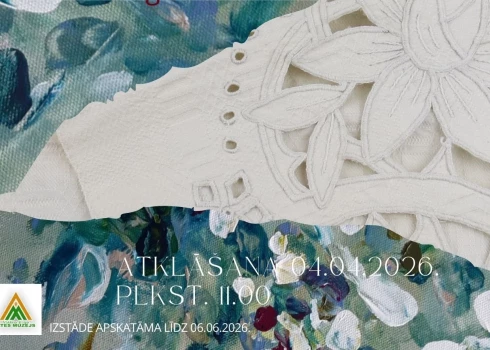 Izstāde atklāj baltā rokdarba tradīciju un pavasara noskaņu.