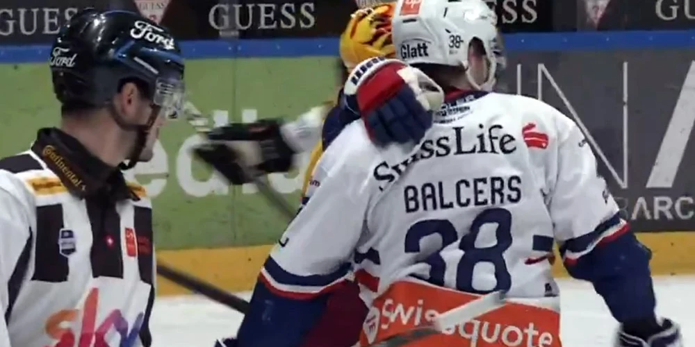 Rūdolfs Balcers saņem apsveikumu no Denisa Malgina.