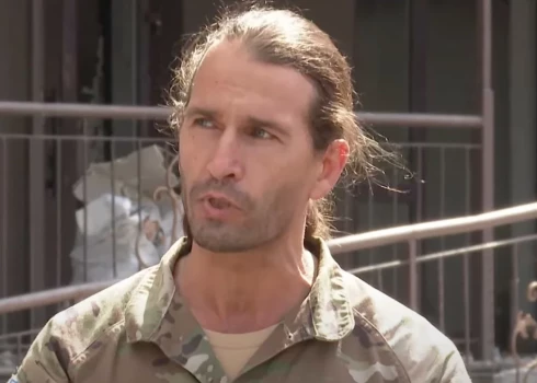 Leģiona "Krievijas brīvība" runasvīrs Maksimilians Androņņikovs.