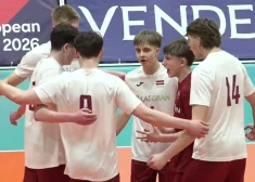Latvijas U-18 volejbolisti atzīst Beļģijas pārākumu Eiropas čempionāta kvalifikācijā. VIDEO