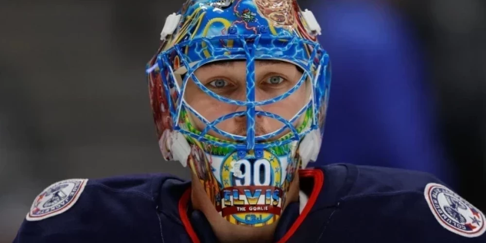Latviešu vārtsargs Elvis Merzļikins ar "Blue Jackets" piedzīvo zaudējumu.