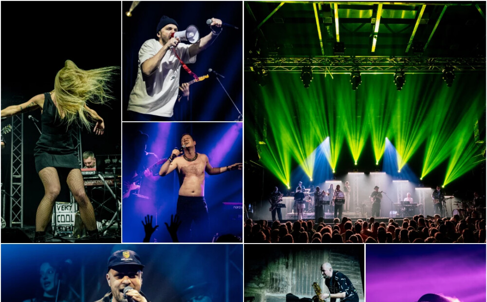 FOTO: uz skatuves Ozols, Žoržs Siksna, ansis, Aija Andrejeva un puskails Ralfs Eilands - jestri un jaudīgi savu "lielāko mazkoncertu" aizvada grupa "Very Cool People"