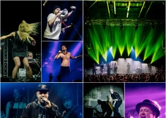 FOTO: uz skatuves Ozols, Žoržs Siksna, ansis, Aija Andrejeva un puskails Ralfs Eilands - jestri un jaudīgi savu "lielāko mazkoncertu" aizvada grupa "Very Cool People"