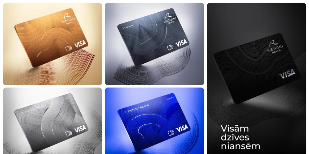 Все новые карты в Rietumu Banka уже имеют новый дизайн. 