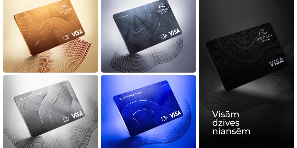 Jaunā dizaina kartes.