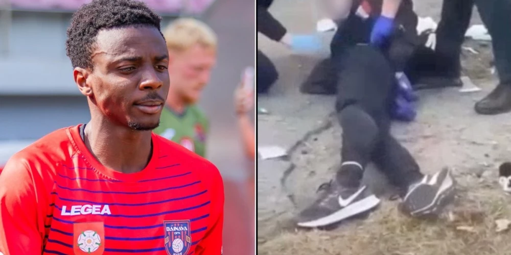 Nigēriešu futbolistu izdevās glābt. 