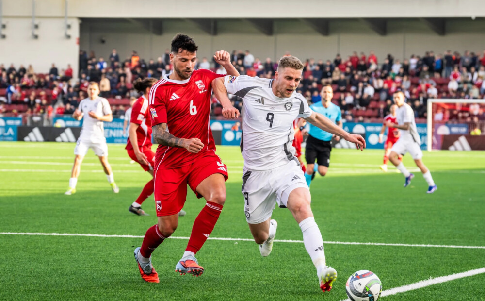 Latvijas futbolistiem izšķirošā spēle par vietas saglabāšanu UEFA Nāciju līgas trešajā divīzijā