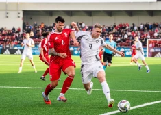 Latvijas futbolistiem izšķirošā spēle par vietas saglabāšanu UEFA Nāciju līgas trešajā divīzijā