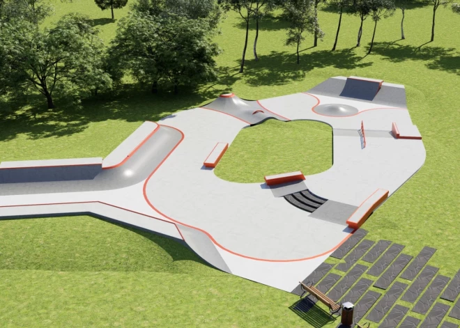 Apstiprināts projekts betona skeitparka būvniecībai Aizputē