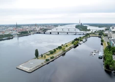 В Риге выбрали проект будущего AB дамбы: там за 20 млн евро хотят построить мост Чаксте и новую прогулочную зону