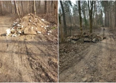 "Negribas to darītāju nosaukt par cūku..." Ogrēniešus satracina mežā izgāzts būvgružu kalns