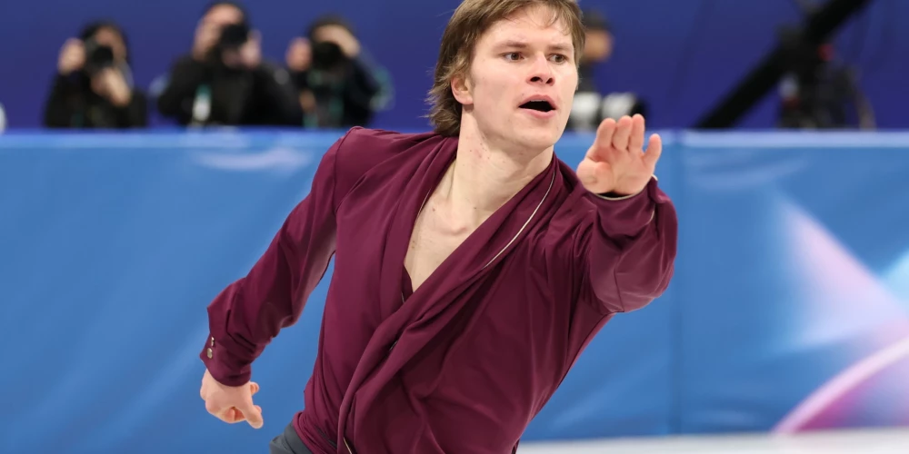 Звезда латвийского фигурного катания Денис Васильев.