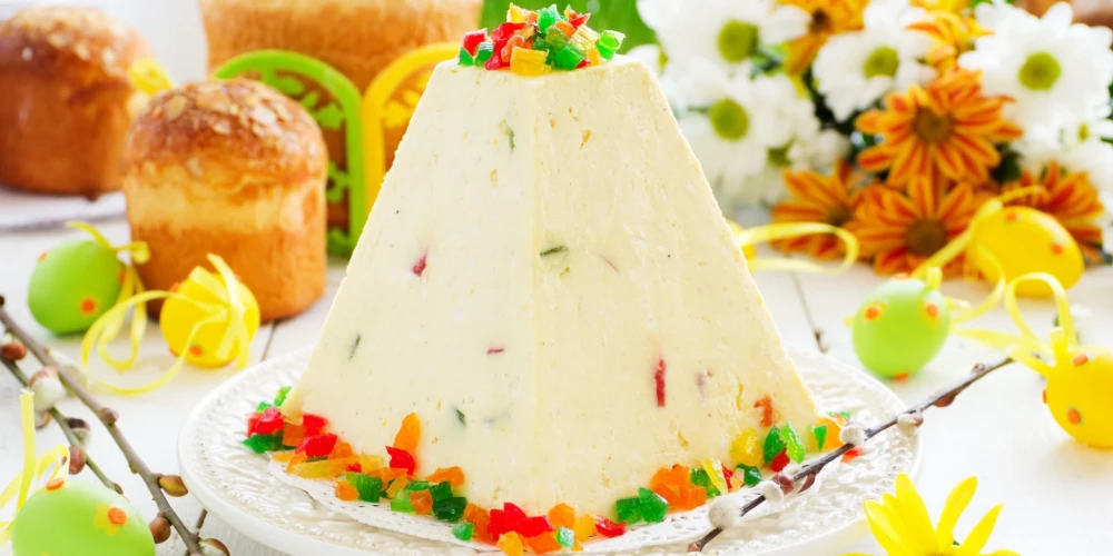 Lieldienu pasha ar marmelādi.